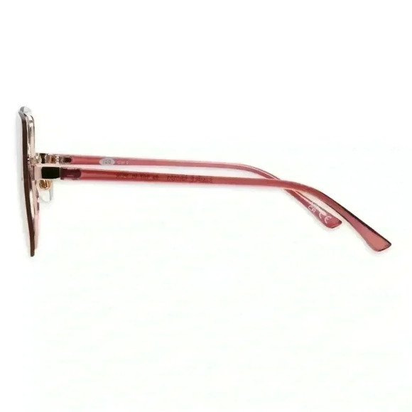 No Boundaries Women's Butterfly Gold Sunglasses - Picture 3 of 3